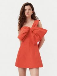 Bardot Sukienka koktajlowa 58524DB Czerwony Regular Fit. Czerwone sukienki Bardot, bez wzorów, z syntetyku, wizytowe, bez kołnierzyka, bez ramiączek. Za 389.99 zł.