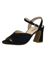 Paul Green Sandały w kolorze granatowym na koturnie rozmiar: 37. Niebieskie sandały Paul Green, bez wzorów, z otwartym noskiem, bez obcasa, na koturnie, bez zapięcia. Za 122.09 zł.