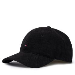 Czapka z daszkiem Tommy Hilfiger. Czarne czapki z daszkiem Tommy Hilfiger, bez wzorów. Za 209.99 zł.