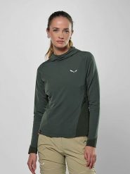 Salewa Koszulka funkcyjna "Puez AM" w kolorze khaki rozmiar: 36. Brązowe t-shirty sportowe Salewa, bez wzorów, bez ramiączek, outdoorowe. Za 339.95 zł.