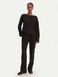 HUGO Piżama Logo 50556636 Czarny Regular Fit. Czarne piżamy Hugo, xs, bez wzorów, z bawełny, bez kołnierzyka, bez ramiączek. Za 449.99 zł.