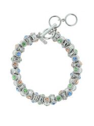 Otazu Bransoletka z kryształami Swarovski rozmiar: onesize. Szare bransoletki Otazu, z mosiądzu. Za 104.99 zł.