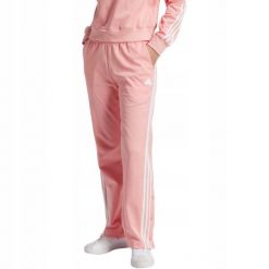 Spodnie damskie adidas Iconic Wrapping 3-Stripes Snap IX1119. Czarne spodnie materiałowe adidas, bez wzorów, z bawełny, sportowe. Za 229.99 zł.