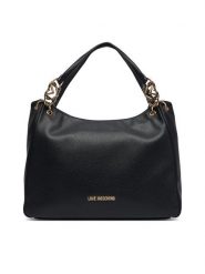 LOVE MOSCHINO Torebka JC4014PP1PLB0000 Czarny. Czarne shopper bag Love Moschino, bez wzorów, ze skóry, bez dodatków. Za 1,009.00 zł.
