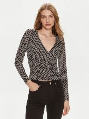 Marciano Guess Bluzka 4YGP00 6262A Czarny Slim Fit. Czarne bluzki Marciano Guess, xs, z aplikacjami, z syntetyku, bez kołnierzyka, bez ramiączek. Za 199.99 zł.