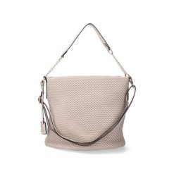 RIEKER H1331-60 beige, torebka damskai. Brązowe torebki klasyczne Rieker, bez wzorów, z lycry, bez dodatków. Za 269.90 zł.