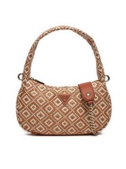 Guess Torebka Rianee Hobo HWWR92 28020 Brązowy. Brązowe torebki klasyczne Guess, z aplikacjami, ze skóry, bez dodatków. Za 939.99 zł.