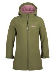 Trollkids Płaszcz softshellowy "Kristiansand" w kolorze khaki rozmiar: 104. Brązowe płaszcze Trollkids, bez wzorów, z polaru, bez kaptura. Za 189.29 zł.