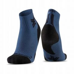 Skarpety unisex X-Socks RUN DISCOVER ANKLE MARINE/X BLACK A097. Niebieskie skarpetki X-Socks, bez wzorów. Za 99.99 zł.