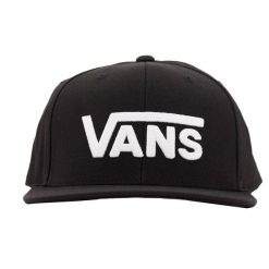 Czapka z daszkiem na deskorolkę Vans Drop V II Snapback czarny OSFM. Czarne czapki z daszkiem Vans, bez wzorów. Za 159.00 zł.