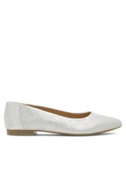 Lasocki Baleriny RST-KAJA-28 Srebrny. Szare baleriny Lasocki, bez wzorów, ze skóry, bez obcasa, bez zapięcia. Za 119.99 zł.