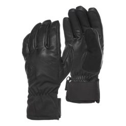 Rękawice turystyczne skórzane Black Diamond Tour Gloves pięciopalczaste. Czarne rękawiczki Black Diamond, bez wzorów, sportowe. Za 214.99 zł.