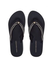 Tommy Hilfiger Japonki TH Webbing Beach Sandal FW0FW08739 Granatowy. Niebieskie japonki Tommy Hilfiger, bez wzorów, z materiału. Za 199.99 zł.