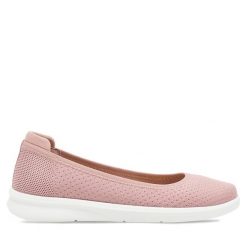Baleriny Clara Barson. Czerwone baleriny Clara Barson, bez wzorów, bez obcasa, bez zapięcia. Za 79.99 zł.