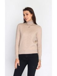 C& Jo Golf w kolorze karmelowym rozmiar: 40. Brązowe swetry C& Jo, bez wzorów, z kaszmiru, klasyczne, bez ramiączek. Za 249.17 zł.