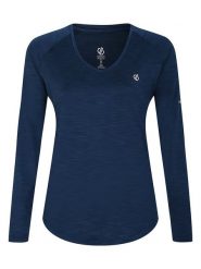 Dare 2b Koszulka funkcyjna "Discern" w kolorze granatowym rozmiar: 40. Niebieskie t-shirty sportowe Dare 2b, bez wzorów, z materiału, bez ramiączek, outdoorowe. Za 83.42 zł.