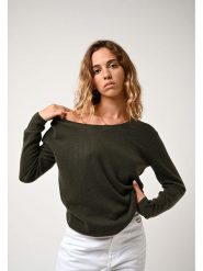 AUTHENTIC CASHMERE Kaszmirowy sweter "Lanfon" w kolorze khaki rozmiar: XXL. Brązowe swetry AUTHENTIC CASHMERE, xxl, bez wzorów, z kaszmiru, bez ramiączek. Za 263.51 zł.