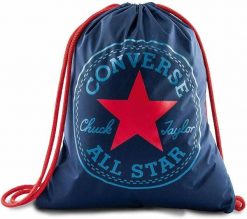 Torba gimnastyczna Converse Cinch w kolorze granatowym. Czerwone torby sportowe Converse, bez wzorów, z dzianiny. Za 130.99 zł.
