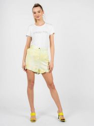 Patrizia Pepe Spodenki | 2P1413 A083 | Kobieta | Żółty, Zielony. Zielone szorty Patrizia Pepe, bez wzorów, z bawełny. W wyprzedaży za 319.00 zł.