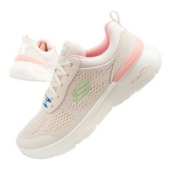 Buty Skechers Air Dynamight 2.0 150370/NTPK beżowy. Brązowe buty treningowe bez wzorów, z gumy, bez zapięcia. Za 404.43 zł.