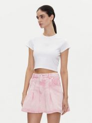 HUGO T-Shirt Dome_B 50537247 Biały Slim Fit. Białe t-shirty Hugo, xs, bez wzorów, z bawełny, bez kołnierzyka, bez ramiączek. Za 179.99 zł.