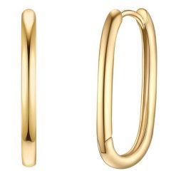 Yokoamii Kolczyki kola z pozlacanej mosiadzu 1 ct Damski. Żółte kolczyki Yokoamii, pozłacane. Za 139.99 zł.