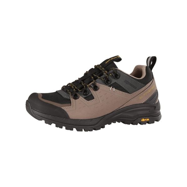 Buty trekkingowe niskie unisex Alpine Pro Omere Vibram. Brązowe buty trekkingowe Alpine Pro, bez wzorów, przed kostkę, bez zapięcia, trekkingowe. W wyprzedaży za 399.00 zł.