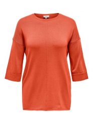 ONLY Carmakoma Sweter w kolorze pomarańczowym rozmiar: 50/52. Pomarańczowe swetry Only Carmakoma, bez wzorów, bez ramiączek. Za 61.60 zł.