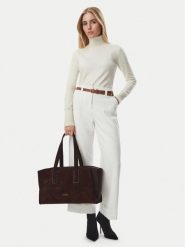 MICHAEL Michael Kors Torebka Hudson 33F6GHDT3X Brązowy ciemny. Brązowe shopper bag MICHAEL Michael Kors, bez wzorów, bez dodatków. Za 1,759.00 zł.