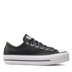 Trampki Converse. Czarne trampki Converse, bez wzorów, bez zapięcia. Za 339.99 zł.