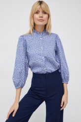 GAP koszula bawełniana damska regular z kołnierzykiem klasycznym. Niebieskie koszule GAP, m, bez wzorów, z bawełny, klasyczne, bez kołnierzyka, bez ramiączek. W wyprzedaży za 166.99 zł.