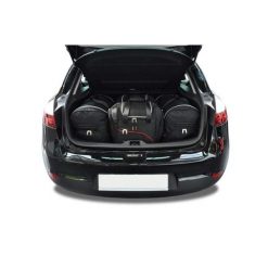 Torby Do Bagażnika Renault Megane Hatchback 2008-2015 4Szt Kjust. Czarne torby podróżne KJUST, bez wzorów. Za 1,196.00 zł.