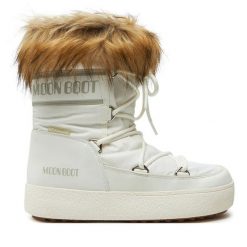 Śniegowce Moon Boot. Białe śniegowce Moon Boot, bez wzorów, bez zapięcia. Za 999.99 zł.