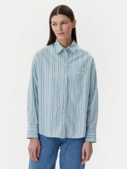 Napapijri Koszula G-Nice NP0A4IFO Błękitny Loose Fit. Niebieskie koszule Napapijri, l, bez wzorów, z bawełny, bez kołnierzyka, bez ramiączek. Za 419.99 zł.