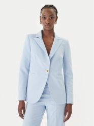 Rinascimento Marynarka CFC0128640003 Błękitny Regular Fit. Niebieskie marynarki i żakiety Rinascimento, s, bez wzorów, z syntetyku, bez ramiączek. Za 699.99 zł.