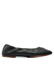 Tommy Hilfiger Baleriny Th Elevated Elastic Ballerina FW0FW07882 Czarny. Czarne baleriny Tommy Hilfiger, bez wzorów, ze skóry, bez obcasa, bez zapięcia. Za 369.99 zł.