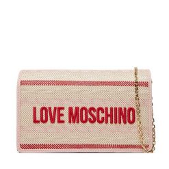Torebka LOVE MOSCHINO. Czerwone kopertówki Love Moschino, bez wzorów, wizytowe, bez dodatków. Za 369.99 zł.
