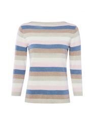 Brookshire Sweter z dzianiny Kobiety Bawełna szary|wielokolorowy, XXXL. Szare swetry brookshire, bez wzorów, z bawełny, bez ramiączek. Za 89.95 zł.