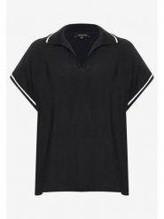 More & More Bluzka w kolorze czarnym rozmiar: 42. Czarne bluzki More & More, bez wzorów, z wiskozy, bez kołnierzyka, bez ramiączek. Za 71.95 zł.