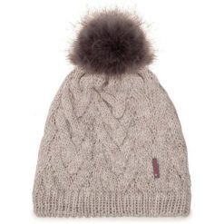 Czapka BUFF Knitted & Fleece Beanie Caryn. Szare czapki zimowe Buff, bez wzorów, sportowe. Za 169.90 zł.