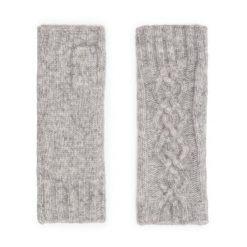 Rękawiczki Damskie Jenny Fairy. Szare rękawiczki Jenny Fairy, bez wzorów, z dzianiny. Za 49.99 zł.