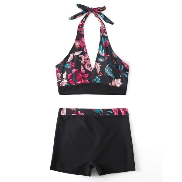 Strój kąpielowy z szortami na plażę i basen Coby. Stroje jednoczęściowe Intica, bez wzorów, z materiału, wakacyjne. W wyprzedaży za 139.00 zł.