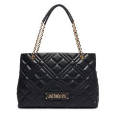 Torebka LOVE MOSCHINO. Czarne torebki klasyczne Love Moschino, bez wzorów, klasyczne, bez dodatków. Za 1,009.00 zł.