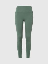 Les Lunes Legginsy termiczne "Mikoo" w kolorze zielonym rozmiar: XXS. Zielone legginsy sportowe Les Lunes, xxs, bez wzorów, z polaru, z podwyższonym stanem, outdoorowe. Za 165.99 zł.