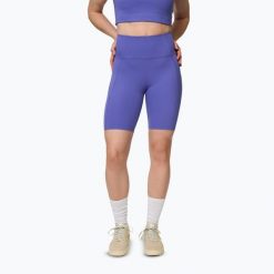 Spodenki Girlfriend Collective Compressive. Fioletowe szorty sportowe GIRLFRIEND COLLECTIVE, bez wzorów, na fitness i siłownię. Za 169.99 zł.