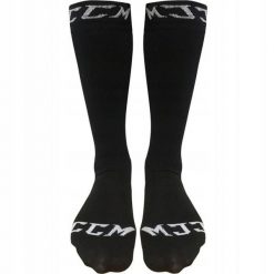 Skarpety hokejowe dla dorosłych CCM Hockey Socks Basic Black. Czarne skarpetki CCM, bez wzorów. Za 59.99 zł.