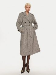 Karen by Simonsen Płaszcz zimowy Ritt 10105110 Szary Regular Fit. Szare płaszcze Karen by Simonsen, na zimę, bez wzorów, z syntetyku, bez kaptura. Za 1,039.00 zł.
