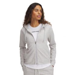 Damska bluza zapinana na zamek Under Armour Rival Terry. Białe bluzy z kapturem Under Armour, xs, bez wzorów, z materiału, z kapturem. Za 276.50 zł.