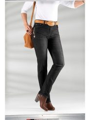 WITT WEIDEN Dżinsy - Slim fit - w kolorze antracytowym rozmiar: 92. Czarne jeansy WITT WEIDEN, bez wzorów, klasyczne, z podwyższonym stanem. Za 79.03 zł.