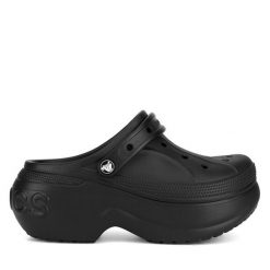Klapki Crocs. Czarne klapki Crocs, bez wzorów, bez obcasa, bez zapięcia. Za 279.99 zł.